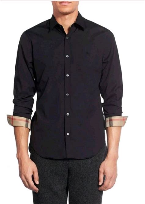 black burberry shirt button up|authentic burberry button up shirt.